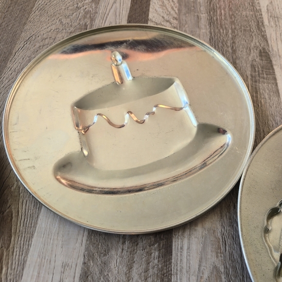 Vintage Cute Animals & Cake Springform Pan Insert Set Cute Teddy Bunny Birthday - Picture 5 of 5